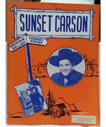 SUNSET CARSON - MTN BALLADS / ORIGINAL 1946 SOUVENIR PROGRAM - VG CONDITION - $20.00