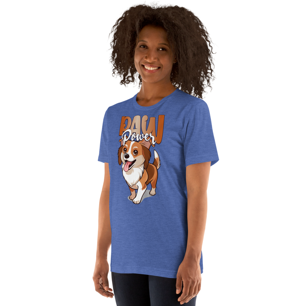 Unisex T-Shirt – Paw Power Heather True Royal Item image 3