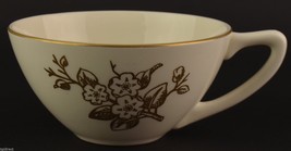 Knowles Apple Blossom Pattern Flat Cup Vintage China Tableware Dinnerware Gold - £6.23 GBP