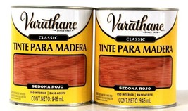 2 Cans Varathane 946 mL Sedona Red Interior Use Wood Stain - £25.94 GBP