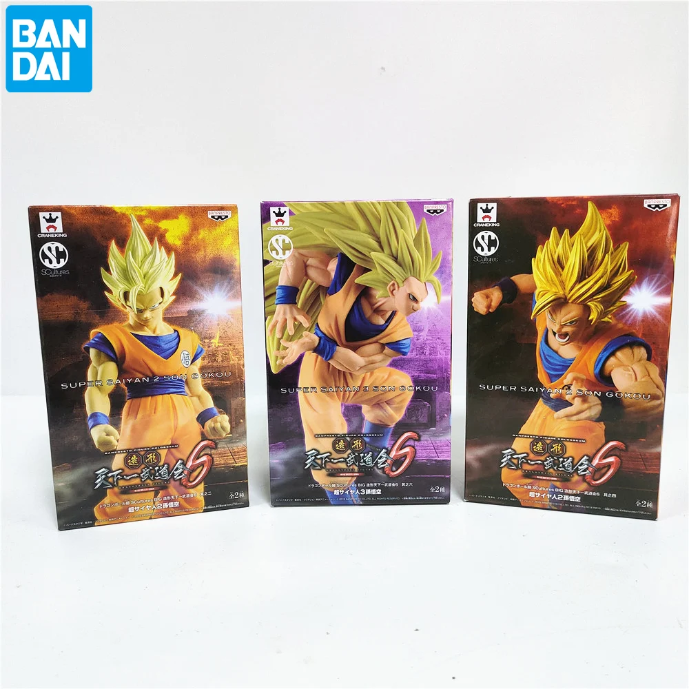 Bandai Dragon Ball Z Anime Son Goku Super Saiyan PVC Action Figures 160mm DBZ - £29.03 GBP