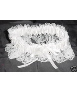 White Satin And Lace Garter -  New - £4.69 GBP
