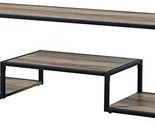 Rustic Oak And Black Finish Acme Furniture Acme Idella Tv Stand. - $149.95