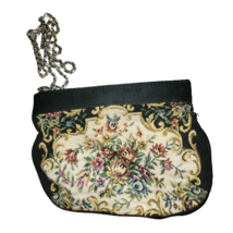 Delil Creations Vintage Floral Tapestry Petit Point Clutch Purse - £16.78 GBP