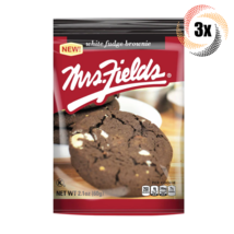 3x Packs Mrs Fields White Fudge Brownie Cookies | 2.1oz | Fast Shipping! - £8.55 GBP