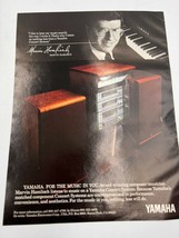 Vintage Rare 1983 Yamaha Stereo Marvin Hamlisch Print Ad - £9.30 GBP