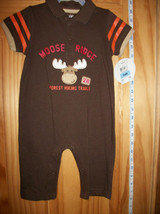 Carter Baby Clothes 3M-6M Newborn Jumpsuit Playsuit Moose Bodysuit Pants Creeper - £9.89 GBP