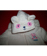 Carter Baby Clothes 3M-6M Newborn Footed Pram White Polar Bear Hoodie Ou... - $26.05 CAD