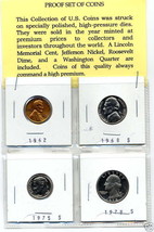 Education Treasure Proof Set Money US S Coin Mix Lot Penny Quarter Dime Nickel - £15.26 GBP