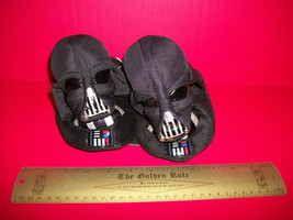 Star Wars Baby Clothes 9/10 Medium Toddler Slippers Shoes Darth Vader Footwear - £9.70 GBP