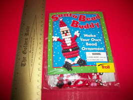 Troll Education Santa Bead Buddy Craft Kit Christmas Holiday Ornament Favor New - £3.74 GBP