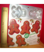 Wilton Food Craft Bake 6 Christmas Holiday Gingerbread Boy Snack Treats ... - £14.85 GBP