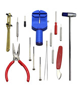 16pc Watch Back Opener Repair Tool Kit Band Pin Strap Link Remover Watch... - £12.09 GBP