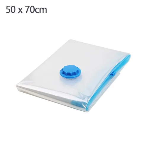 Vacuum Bag for Clothes Storage Bag With Valve Transparent Border Folding Compres - £91.54 GBP