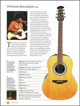 Joan Armatrading Ovation Balladeer guitar article with specs + Family Tree - £3.09 GBP