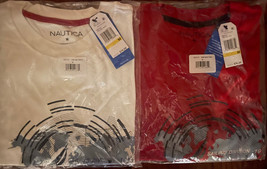 Nautica Men&#39;s Short Sleeve Graphic Logo Tee T-Shirts Choice S M L XL XXL - NEW - £15.80 GBP+