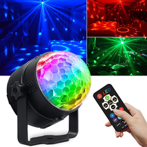 Disco Ball Light,Halloween Party Decorations Lights, USB LED Mini Sound Activate - £10.93 GBP