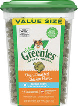 Greenies Feline Natural Dental Treats Oven Roasted Chicken Flavor 9.75 o... - £29.72 GBP