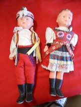 Outstanding Collectible Set of 2 Vintage GERMAN Celluloid Dolls..Boy and Girl - $43.56