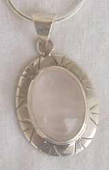 Light pink glass pendant