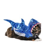 NEW Blue Shark Costume 1pc Pet Size XS Cat Dog (5-10 lbs) Halloween Vibr... - £11.61 GBP