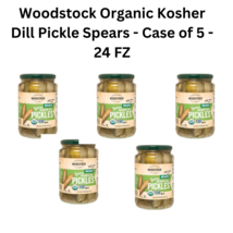 Woodstock organic kosher dill pickle spears   case of 5   24 fz thumb200