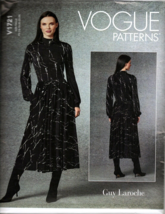 Vogue V1721 Misses 16 to 24 Designer Guy Laroche Knit Dress UNCUT Sewing Pattern - £20.56 GBP