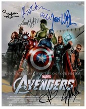 The Avengers Autographed Cast 8x10 Rpt Photo By 9 Robert Downey Jr  Stan Lee - £14.11 GBP