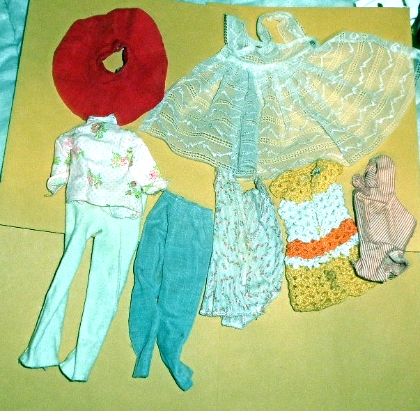 Mix Lot Of  6 Doll  Clothes - £4.11 GBP