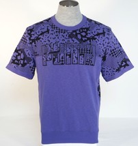 Puma Signature Short Sleeve Purple Crew Neck Sweatshirt Men&#39;s NWT - $59.99