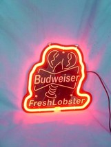 Fresh Lobster Budweiser 3D Neon Sign 11&quot; x 9&quot; - £149.54 GBP