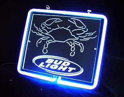 Primary image for Bud Light Crab 3D Neon Light Sign 11" x 8"