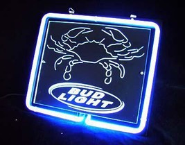 Bud Light Crab 3D Neon Light Sign 11" x 8" - $199.00
