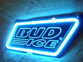 Bud Ice 3D Neon Light Sign 11&quot; x 8&quot; - £158.70 GBP