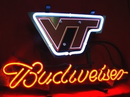 Virginia Tech Vt Hokies Budweiser Neon Light Sign 13" x 8" - $199.00