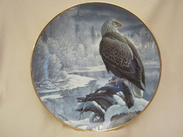 WINTER IN THE VALLEY collector plate BALD EAGLE John Pitcher HAMILTON Se... - £29.86 GBP