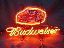 Nascar Budweiser 8 Dale Earnhardt Car Neon Light Sign 13&quot; x 8&quot; - £156.59 GBP