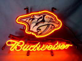 NHL Nashville Predators Budweiser Neon Light Sign 13&quot; x 8&quot; - £158.49 GBP