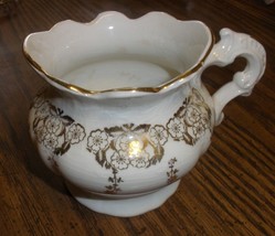 Homer Laughlin creammer with gold trim - $13.00