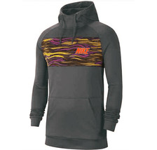 Nike New Men&#39;s Therma DRI-FIT Fleece Hoodie Training Sweatshirt Heather Gray Nwt - £32.95 GBP