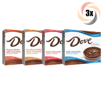 3x Packs Dove Variety Chocolate Pudding Filling | 4 Servings Each | Mix ... - $15.74