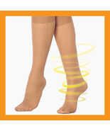 140D support stockings compression hose knee high varicose gradient 15~2... - £16.72 GBP