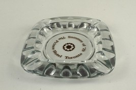 Vintage Glass Advertising 1979 Toronto The Prince Hotel Ashtray Brown Acl - £10.98 GBP