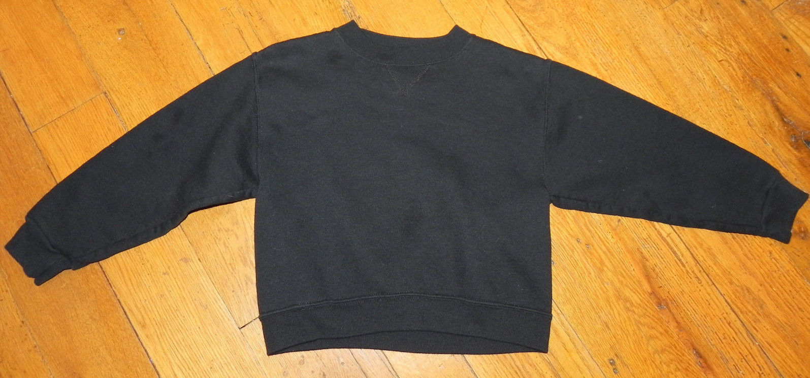 Boy's Black Jerzees Sweatshirt Size Small 6 - Great Condition! - $5.93