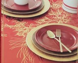 Kitchen Tablecloth 52&quot;x70&quot;Oblong,CHRISTMAS GOLD POINSETTIA,GLIMMERING GE... - $29.69