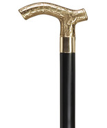 Ladies fashionable walking cane with genuine embossed brass Derby handle, 36" - $34.99