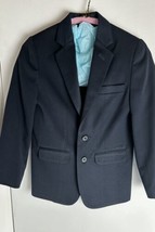 Boys&#39; Sports Jacket Van Heusen Navy Size 10 Reg. Breast Inside 3 Button Sleeves - £24.57 GBP