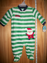 Carter Baby Clothes New Newborn Footed Playsuit Santa Christmas Holiday ... - $16.14