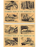 America Tourism Postcard Patriot Post Card USA 1972 Postal Set Home Trea... - $7.59