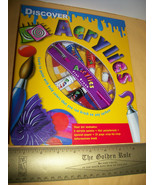 Scholastic Craft Kit Art Discover Acrylics Paint Instruction Book Suppli... - $9.49